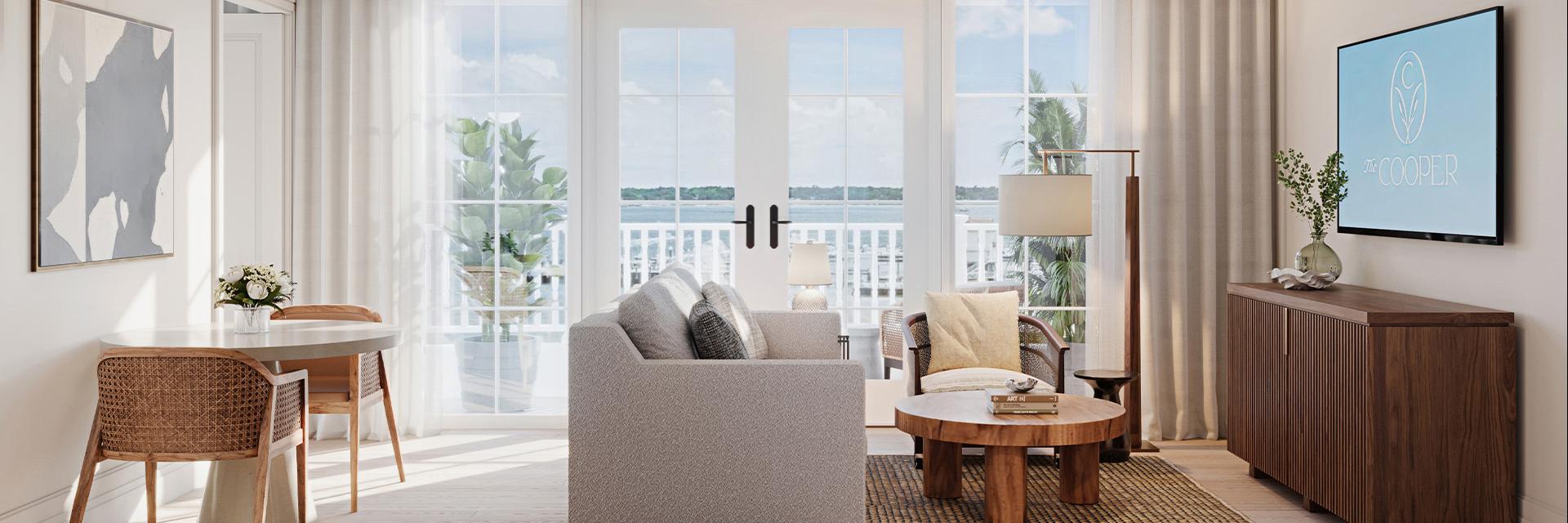The Cooper Oceanview Guestroom Living Area