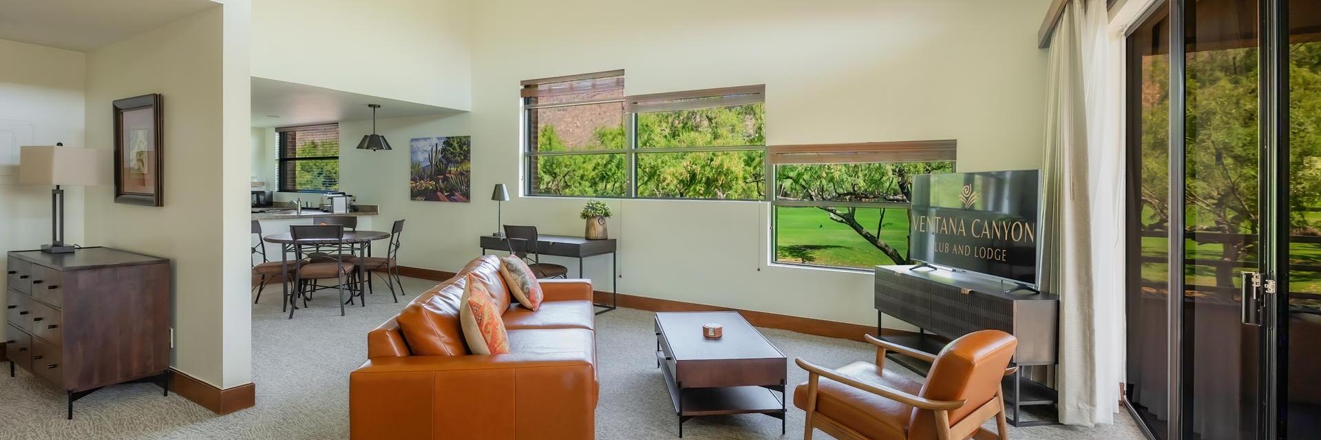 Ventana Canyon Club and Lodge King Suite Living Area Accommodations