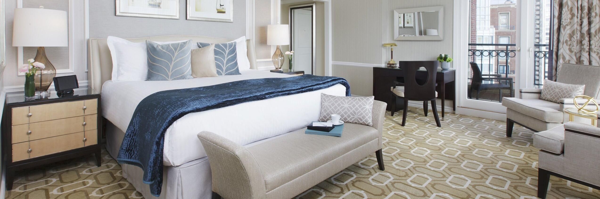 Boston Harbor Hotel Constitution Suite Primary Bedroom