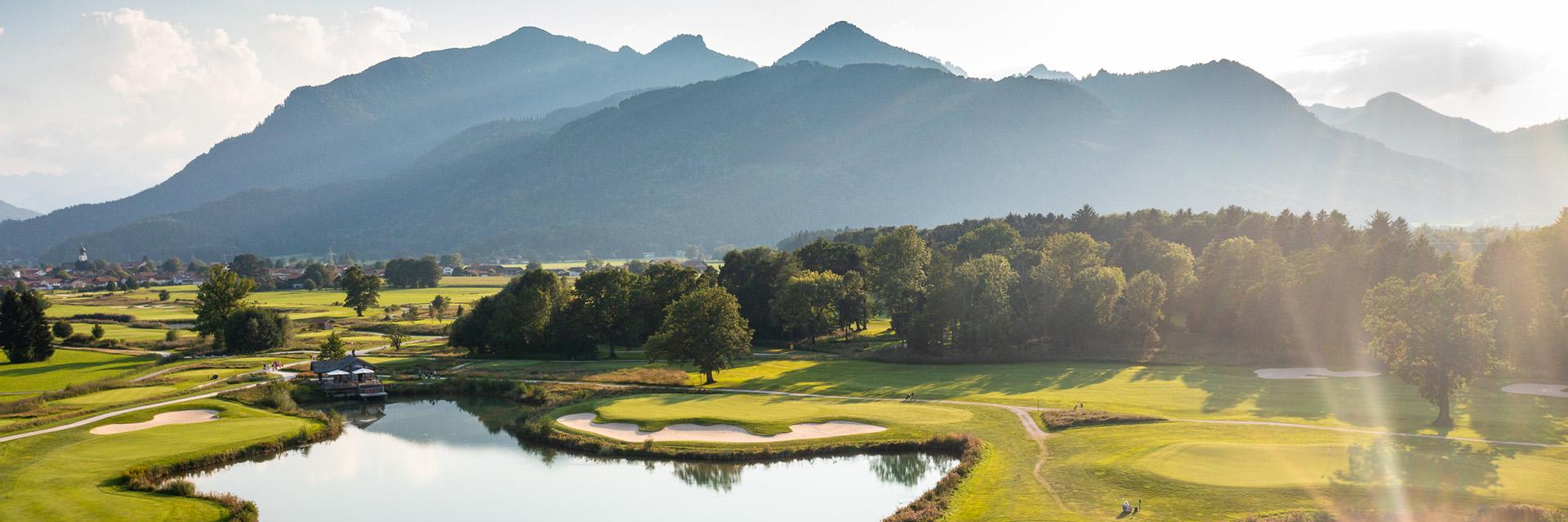 View of the golf course Das Achental