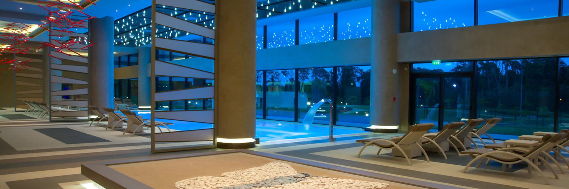 Grand Hotel Djibloho Spa at Night