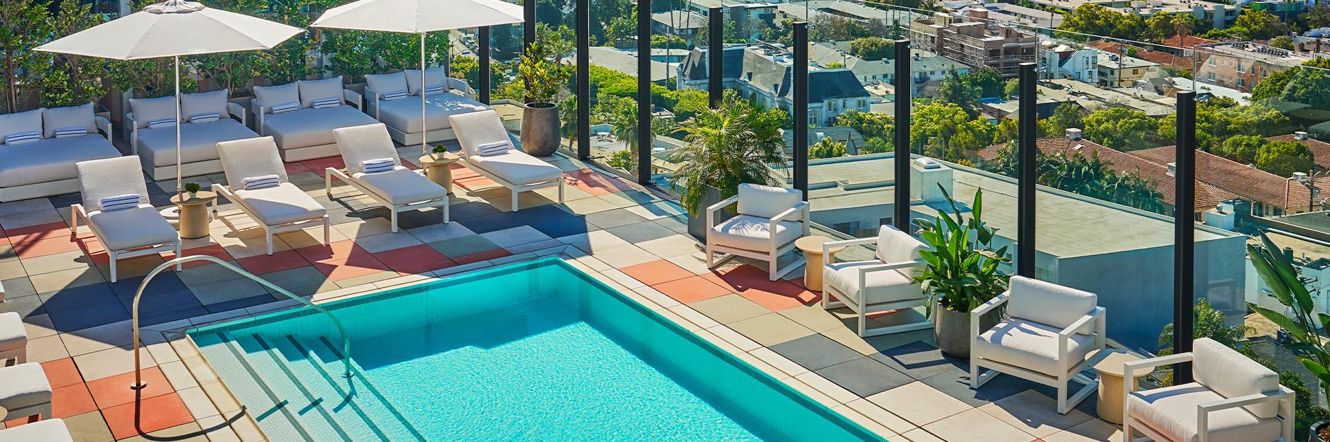 The Sun Rose West Hollywood Outdoor Pool