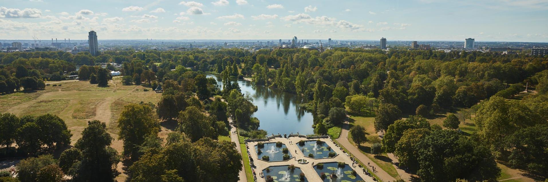 Royal Lancaster London View of Gardens from Hotel