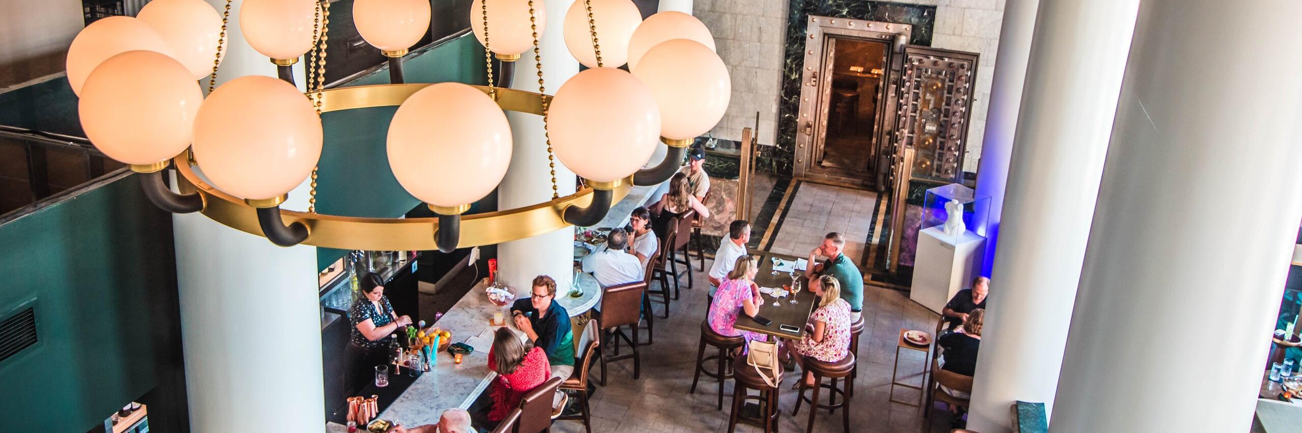 The Liberty Trust Lobby Bar Overhead Shot