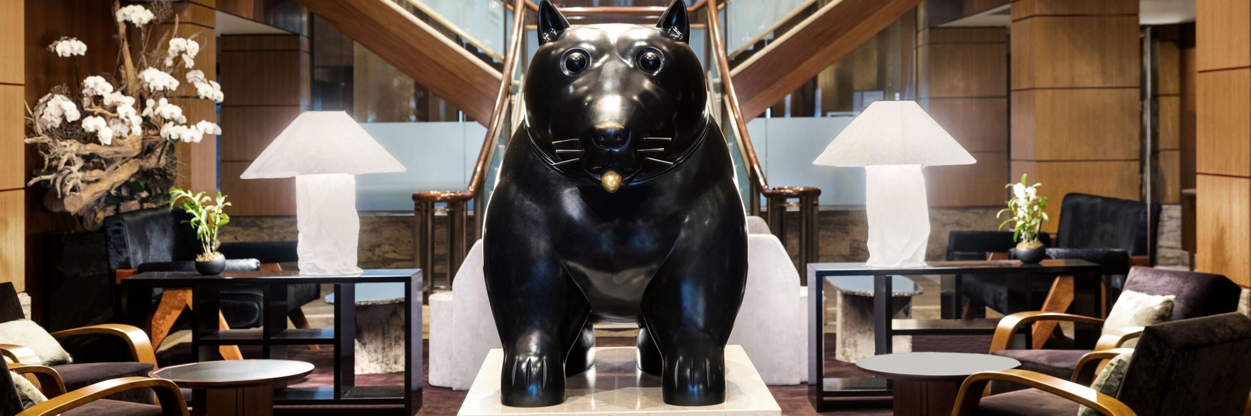 The Prince Kitano New York Fernando Botero Sculpture in Lobby