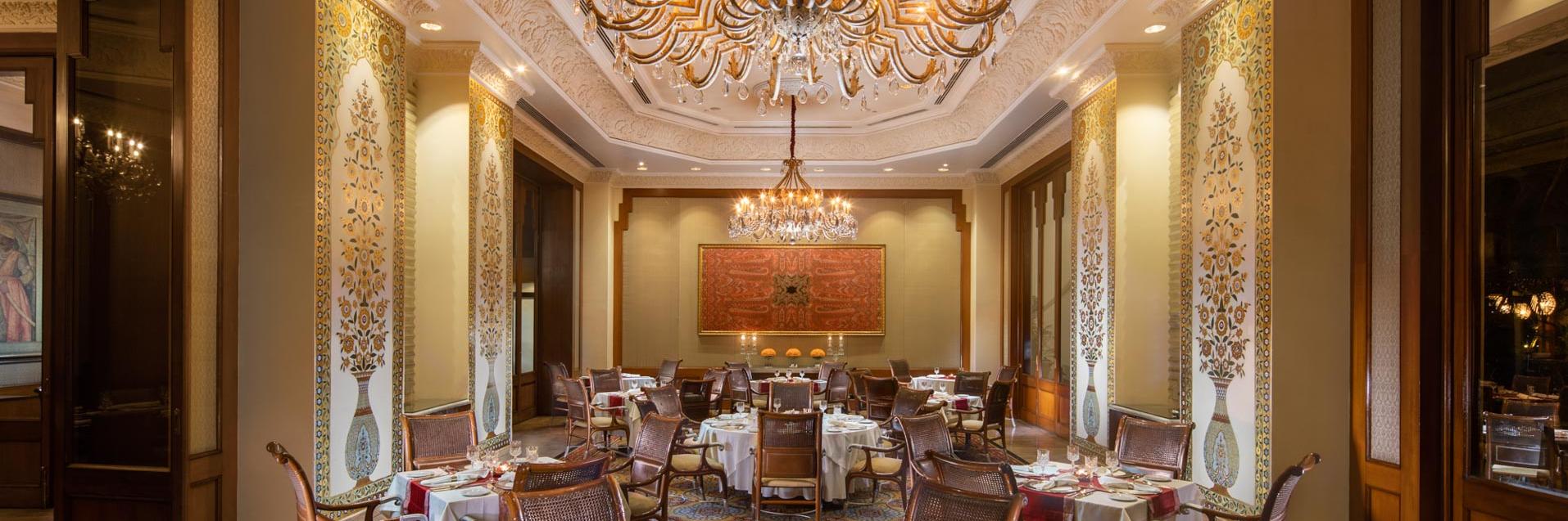 The Leela Palace Bengaluru Jamavar Indoor Dining
