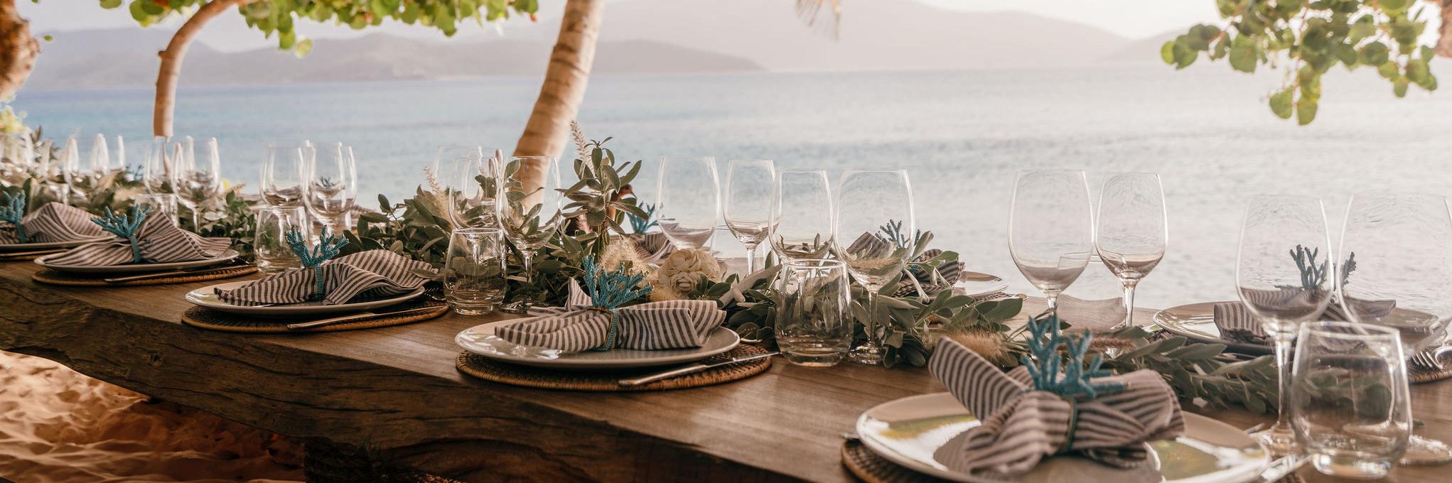 Necker Island Turtle Beach Dining