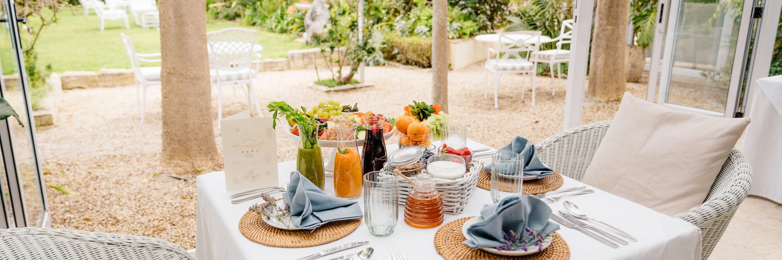 Last Word Constantia Breakfast in Conservatory