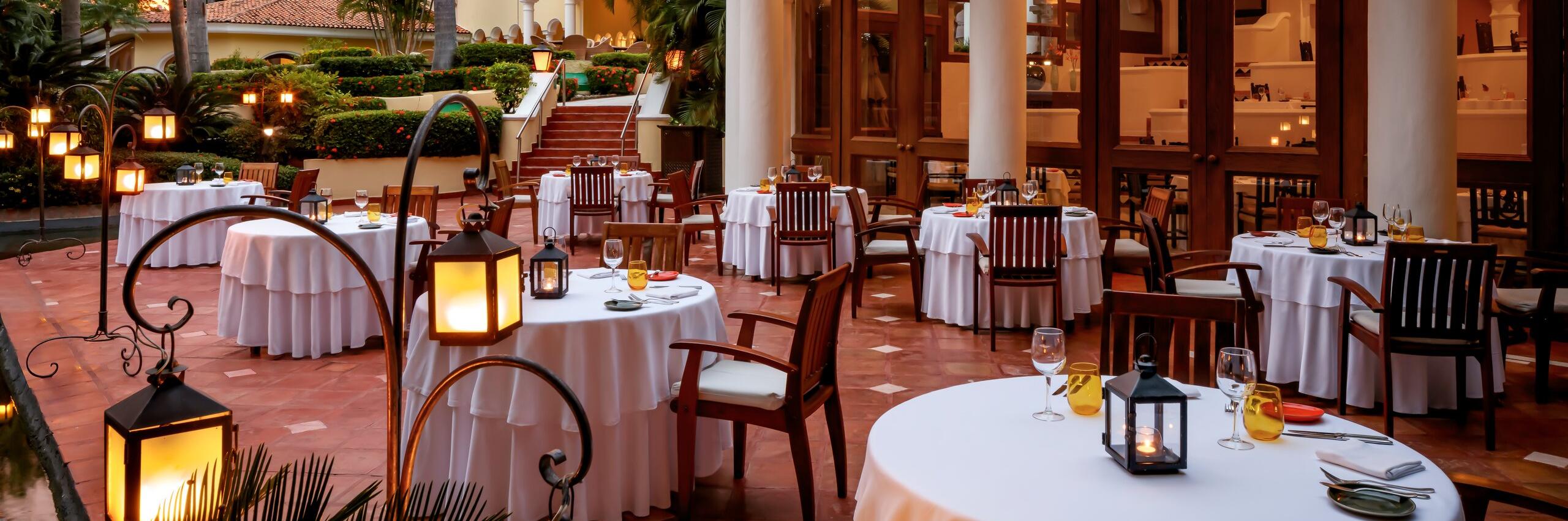 Casa Velas Puerto Vallarta Emiliano Restaurant Outdoor Seating