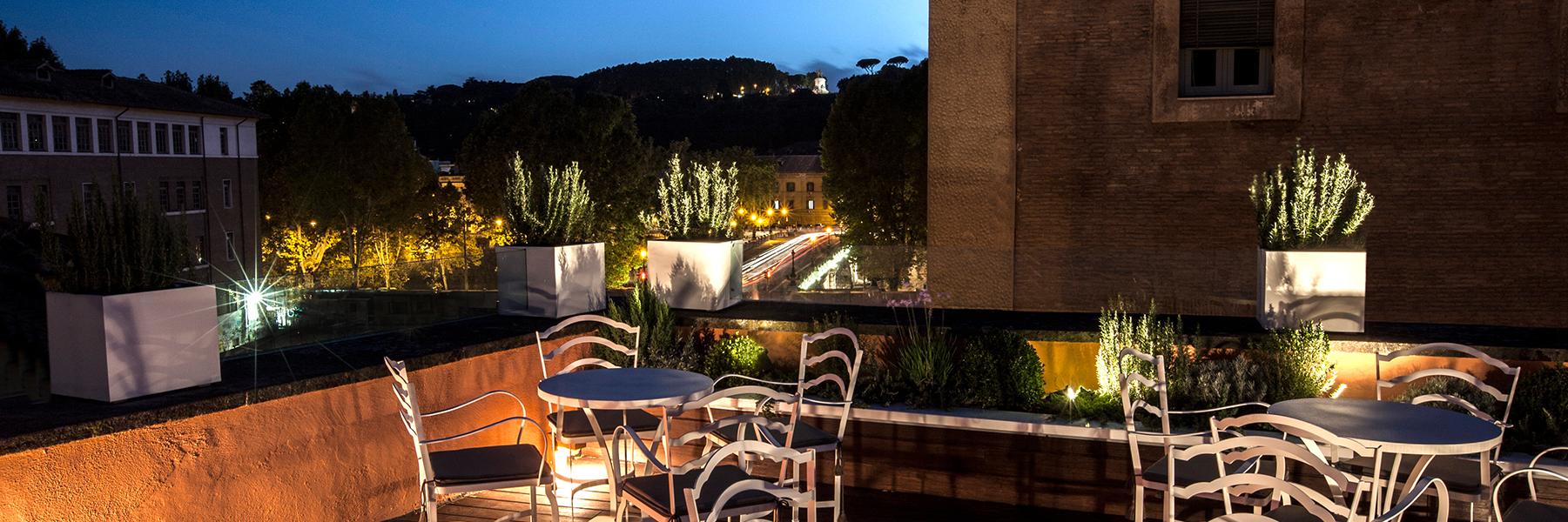 DOM hotel rooftop dining