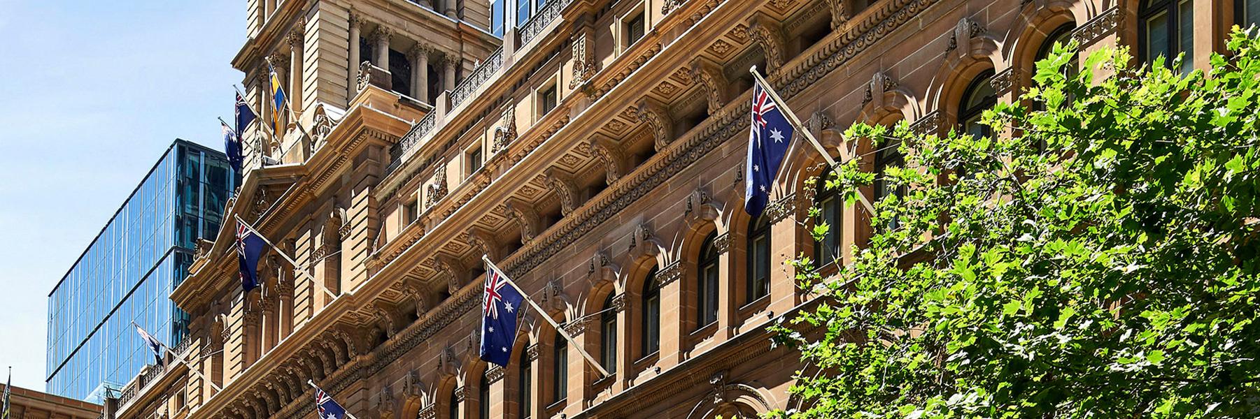 The Fullerton Hotel Sydney facade