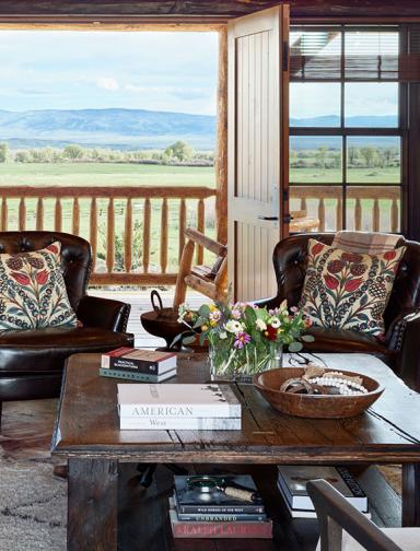 Brush Creek Luxury Ranch Private Living Room and View