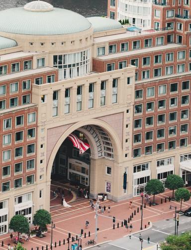 Boston Harbor Hotel Aerial Exterior