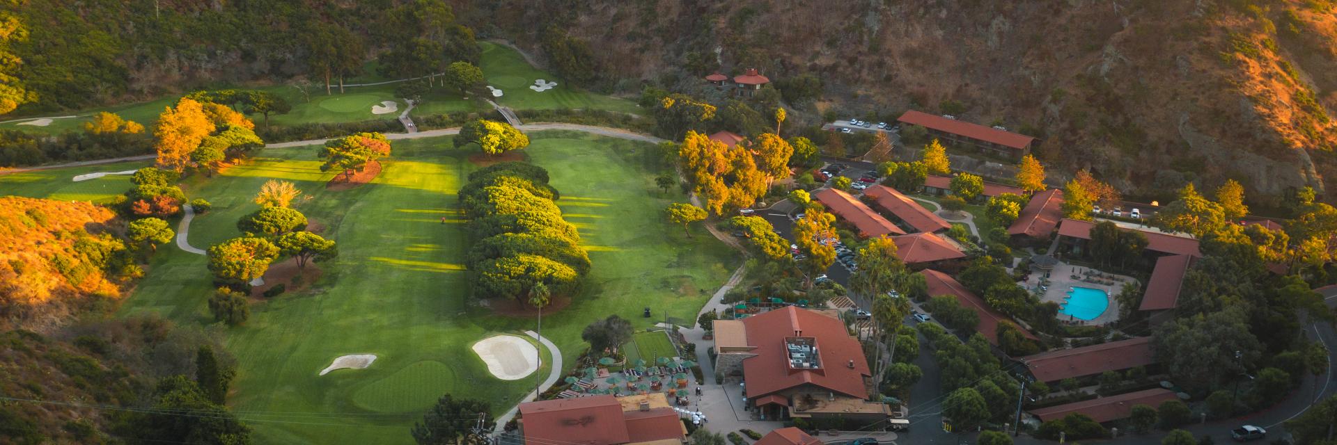Aerial view of The Ranch at Laguna Beach.