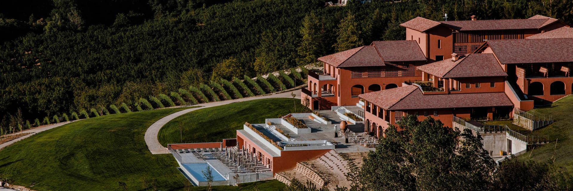 Aerial view of Casa di Langa