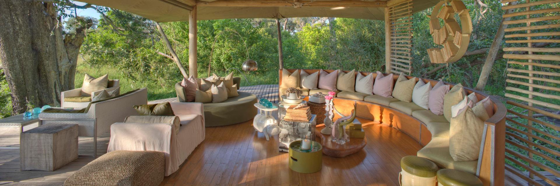 andBeyond Xaranna Okavango Delta Camp Lounge