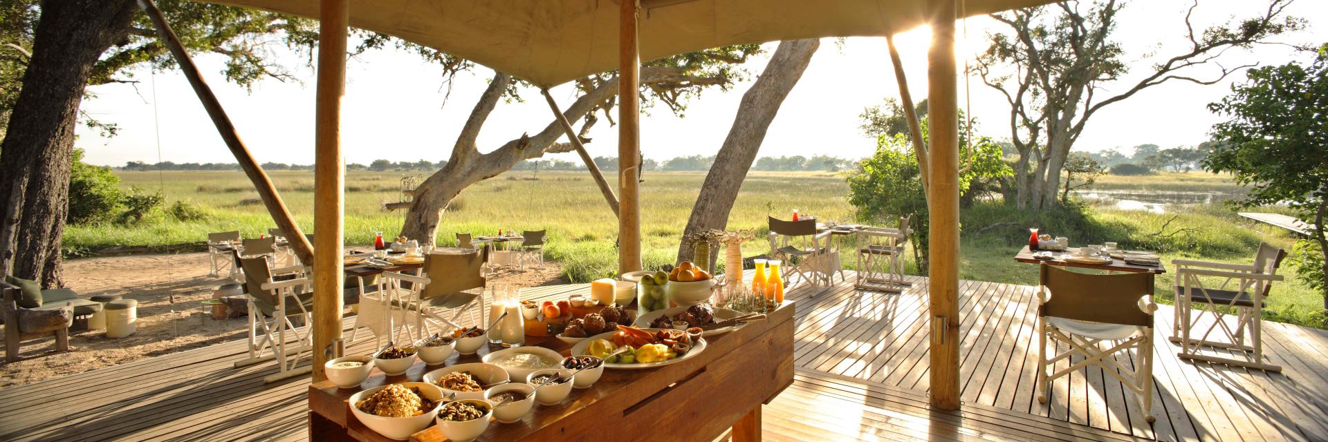 andBeyond Xaranna Okavango Delta Camp Buffet Breakfask