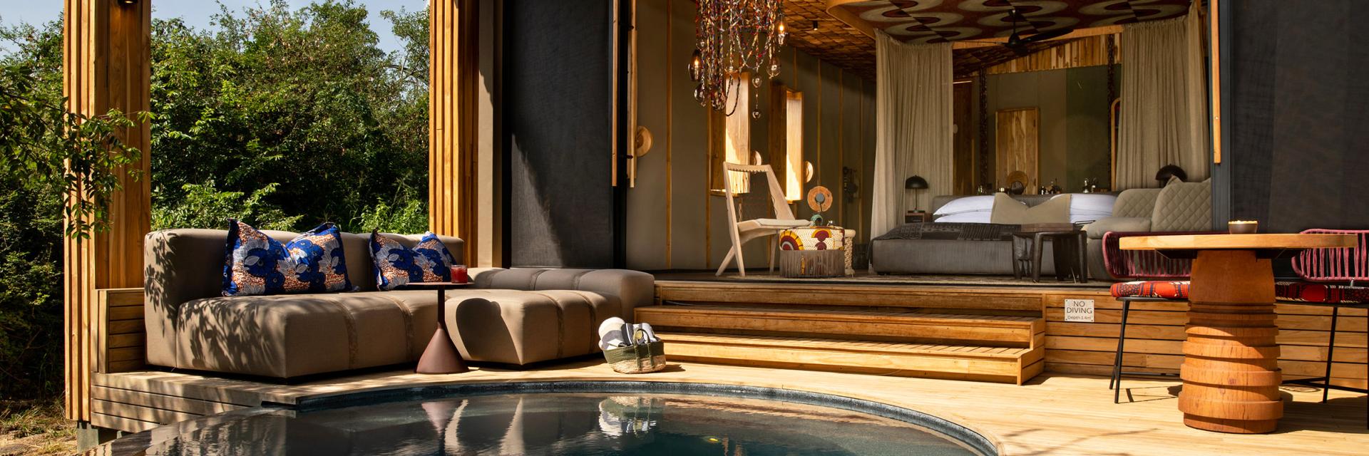 andBeyond Grumeti Serengeti River Lodge Suite Private Pool