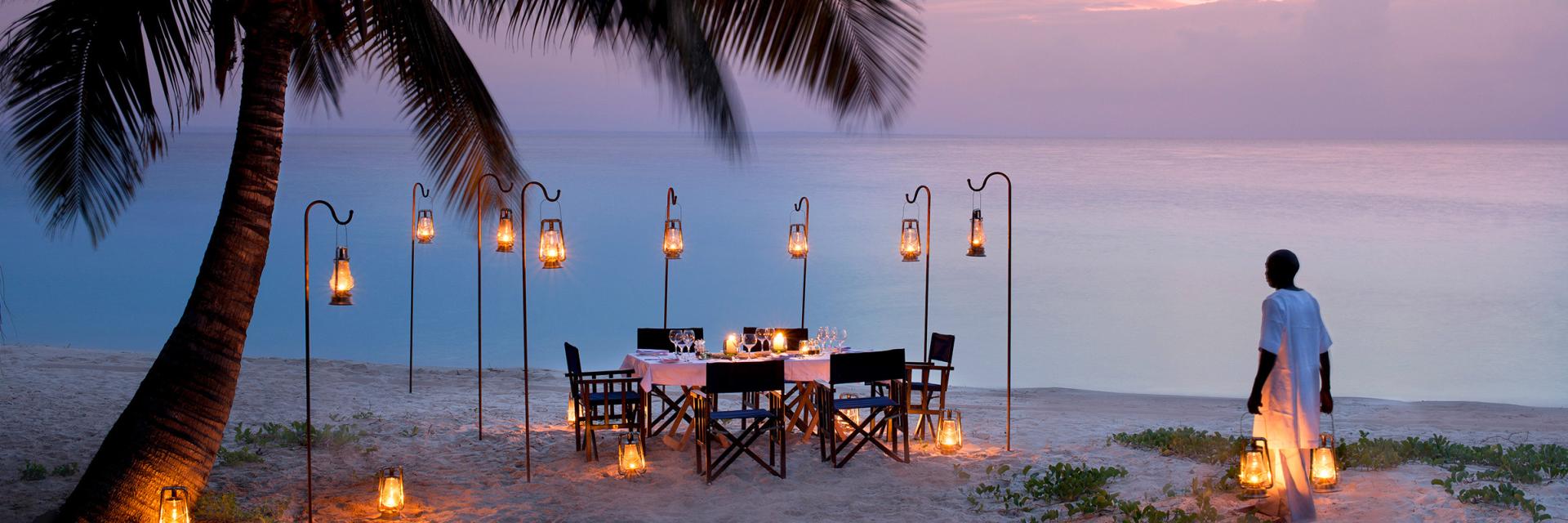 Private Dining on Beach