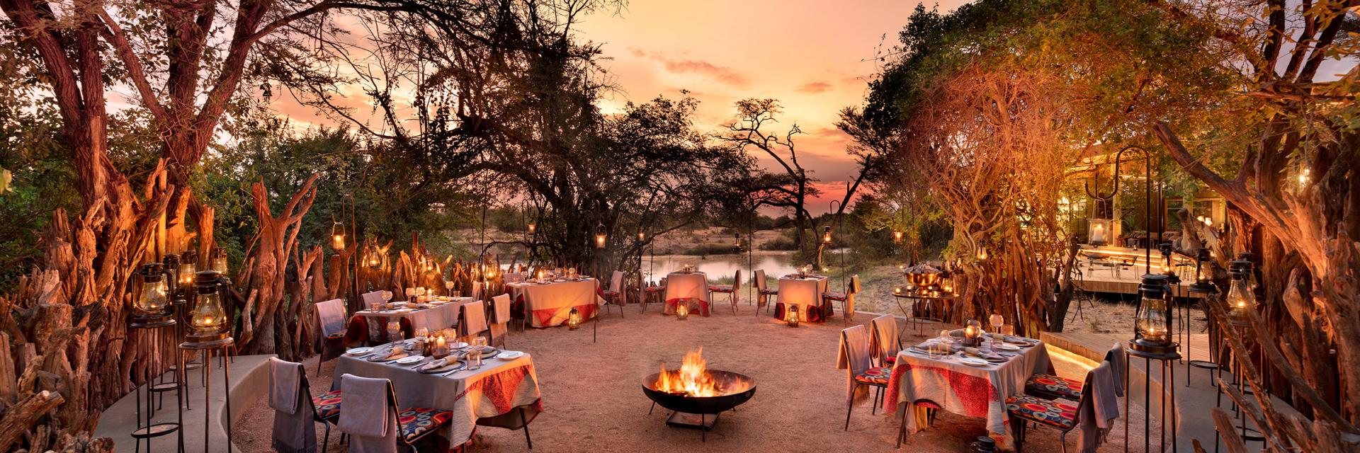 andBeyond Grumeti Serengeti River Lodge Boma Dinner 