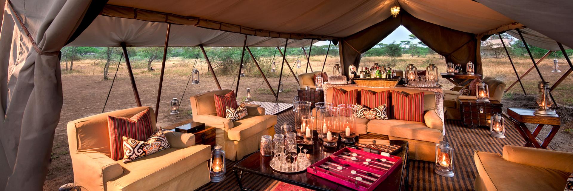 andBeyond Serengeti Under Canvas Lounge