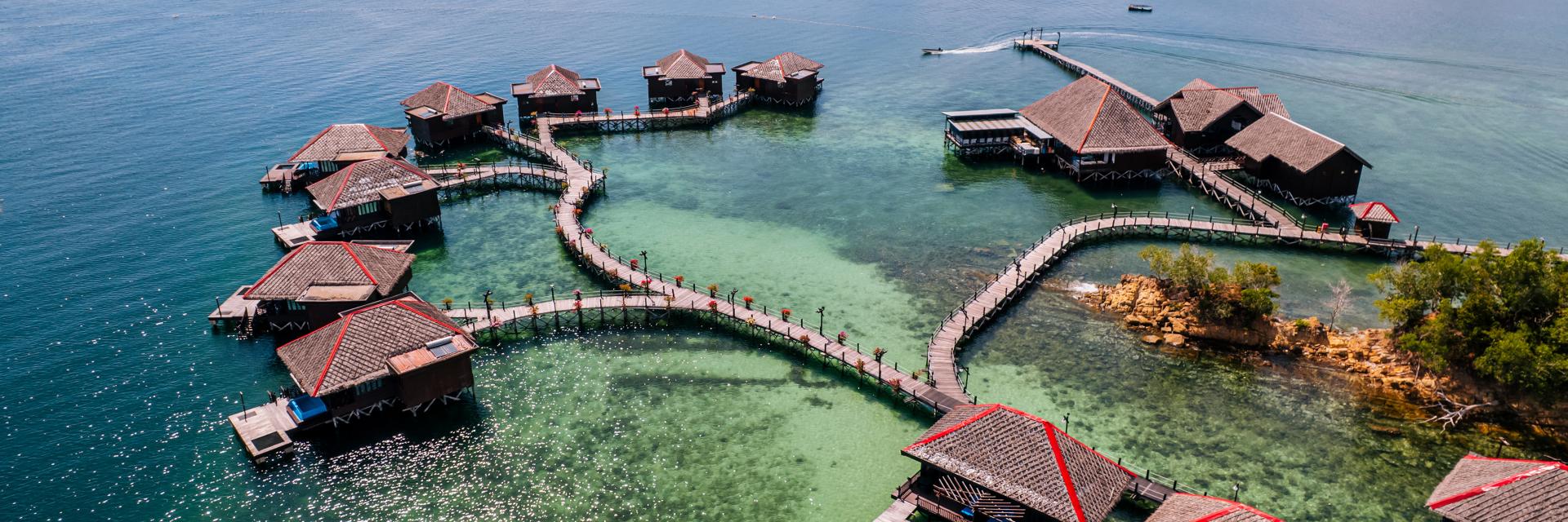 Gayana Marine Resort View of Resort from Above