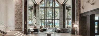 Lodge Greatroom at Edgewood Tahoe Resort