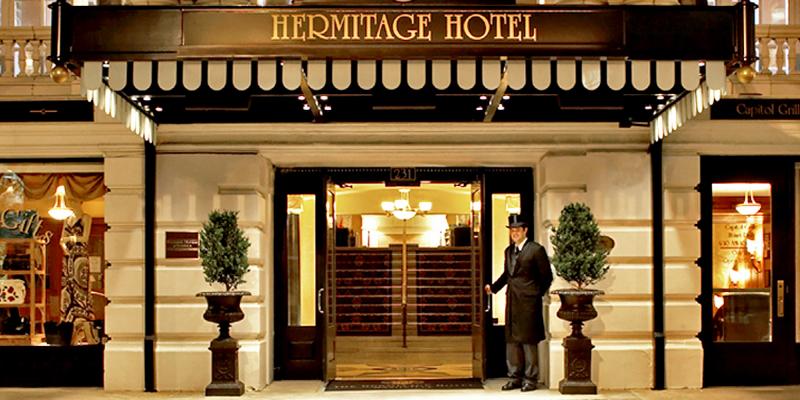 The Hermitage Hotel Entrance